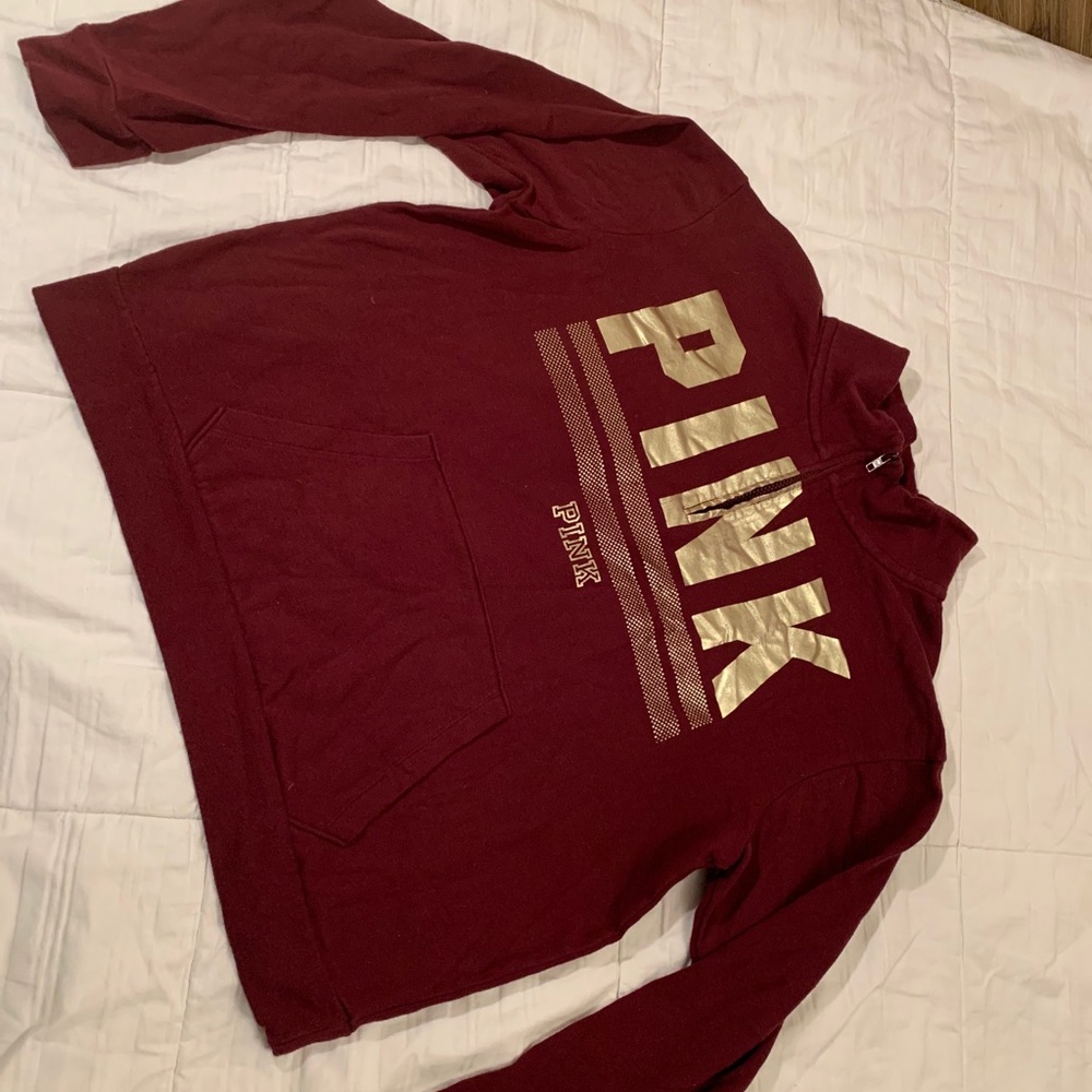 PINK Quarter-Zip Sweatshirt